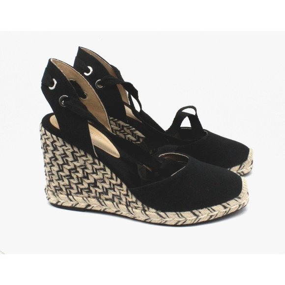 Nine West Women's Friend Tie-Up Espadrille Wedges - Picture 2 of 8